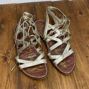 Sam Edelman Gemma Sandals Molten Gold size 8.5